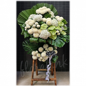 F116 Two Tier Funeral Flower Stand Hong Kong 兩層帛事花籃